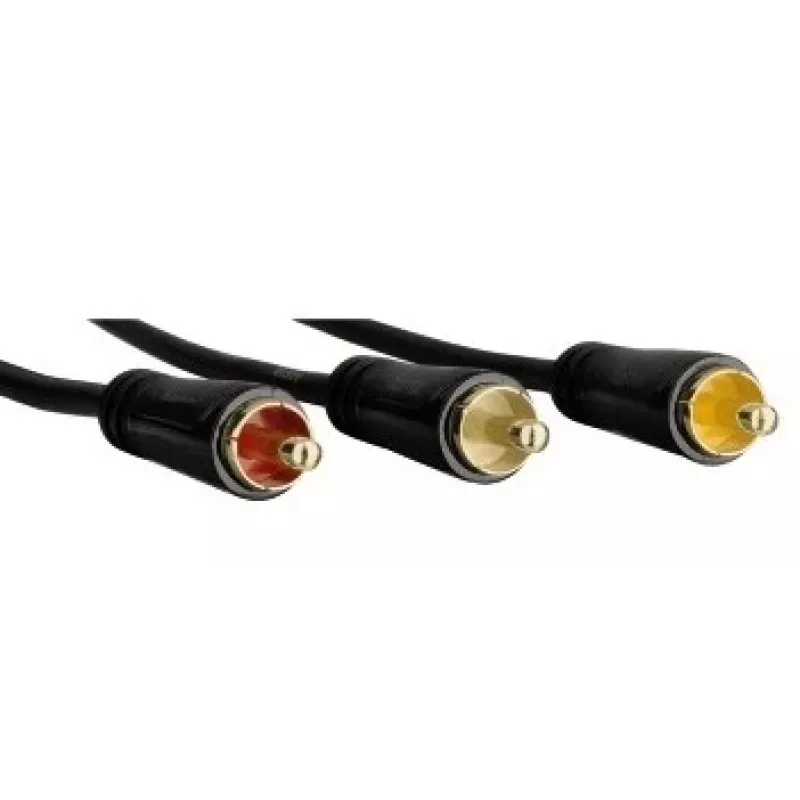 Hama 1,5 m Scart - 3 RCA SCART (21-polig) 3 x RCA Schwarz