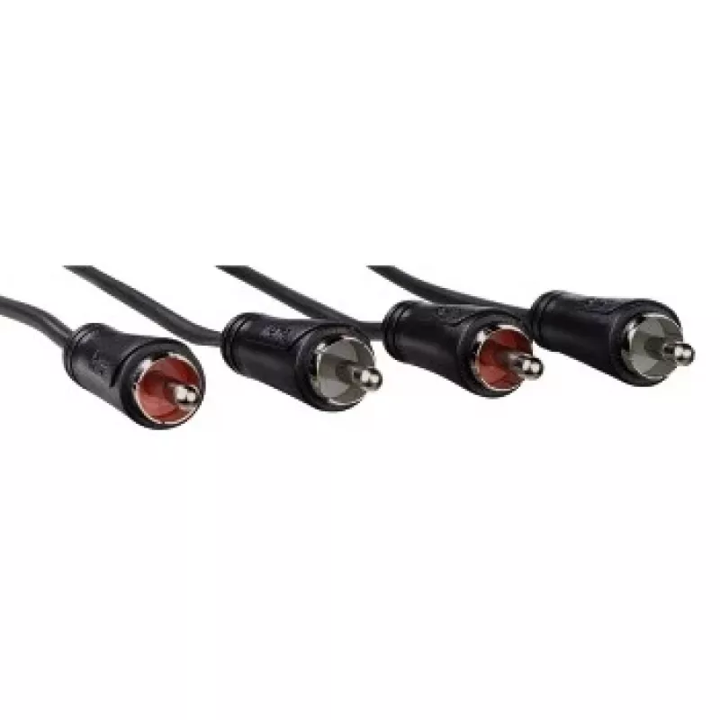 Hama Cinch Stereo Audiokabel 1,5 m 2 x Cinch Schwarz