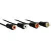 Hama 00122286 Audiokabel 3 m 2 x RCA Schwarz