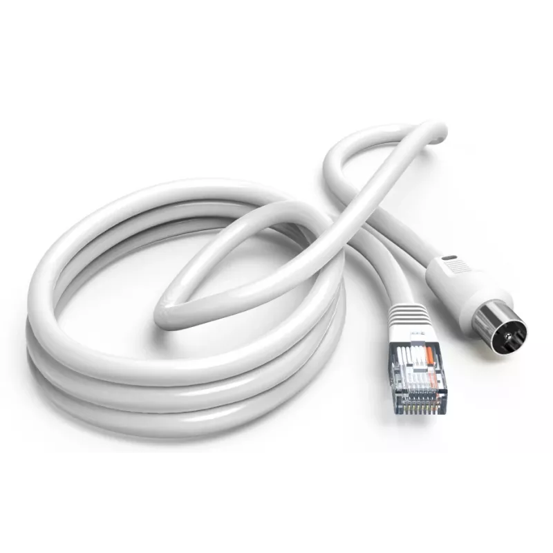 Hama 00205032 Koaxialkabel 2,5 m RJ-45 Weiß