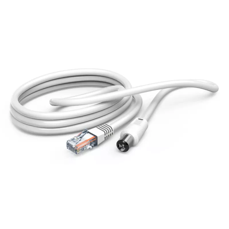 Hama 00205032 Koaxialkabel 2,5 m RJ-45 Weiß