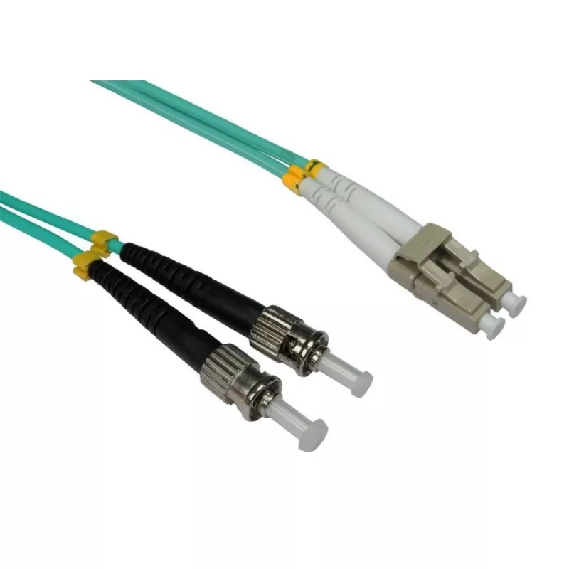 EFB-Elektronik Duplex-Jumper LC-ST 50/125 µm OM3 LSZH, 10 m, türkis, O0313.10