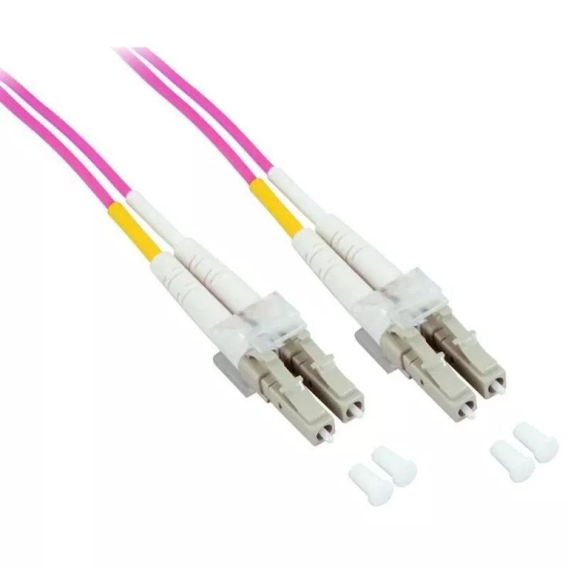 EFB Elektronik O0319.20 Duplex-Patchkabel LC-LC 50/125 µm OM4 LSZH, 20 m, Violett