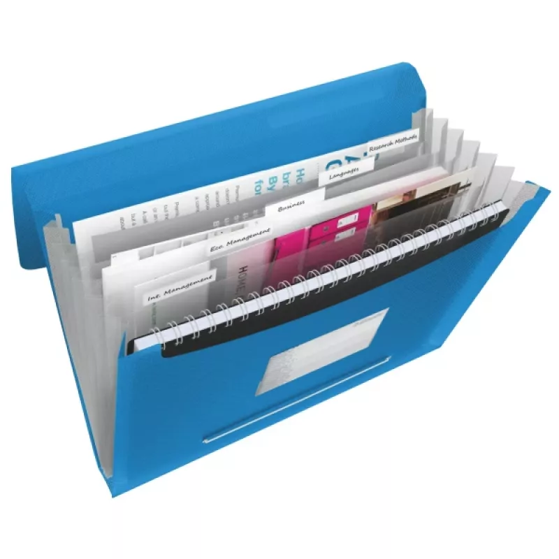 Esselte Projektmappe Vivida PP, A4, Polypropylen (PP), Blau, 300 Blatt, 260 mm, 25 mm