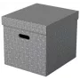 Esselte Home Storage Box Cube, 3er-Pack, Karton, Grau, 320 mm, 315 mm, 365 mm, 850 g