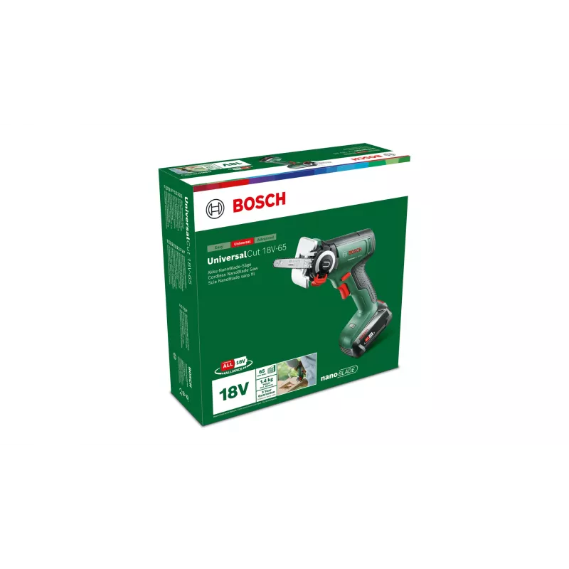 Bosch UniversalCut 18V-65 Akku-Gartensäge inkl. Akku und Ladegerät, 06033D5202