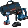 Bosch Professional Kombi-Set GSR 18V-45 + GBH 18V-22, 2x 4,0 Ah, Blau