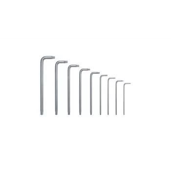 Bosch 1 600 A02 Z9C, L-Torx-Schlüsselsatz, TX10, TX15, TX20, TX25, TX27, TX30, TX40, TX8, TX9, Grün, Silber, Stahl, Kunststoff, 69 mm