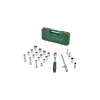 Bosch 1600A02Z9F 1/2 in Ratschen- und Steckschlüsselset, 25 Stk., Grün