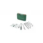 Bosch 1600A02Z9G 1/2 + 1/4 Steckschlüsselsatz mit Ratsche, 56 Stk., Grün