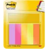 Post-it® Haftnotiz-Marker, Rechteck, Grün/Orange/Pink/Violett/Gelb, 50 Blatt, selbstklebend