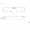 Multibrackets M Verlängerungsrohr Deckenhalterung Schwarz 3000mm