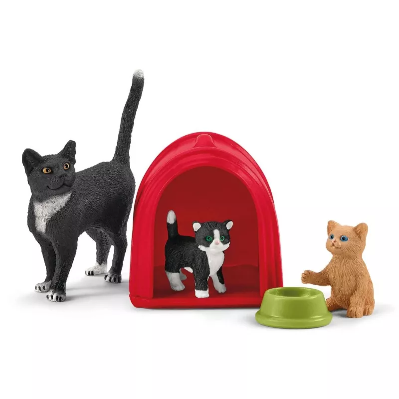 Spielset Schleich FARM WORLD Spielspaß für niedliche Katzen