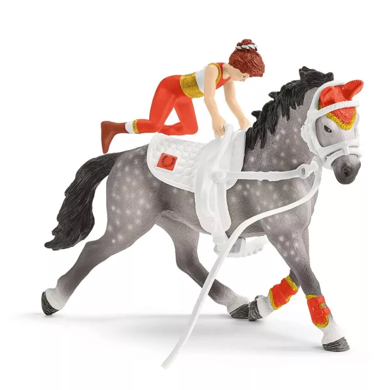 Toy set Schleich HORSE CLUB Mias Voltigier-Reitset