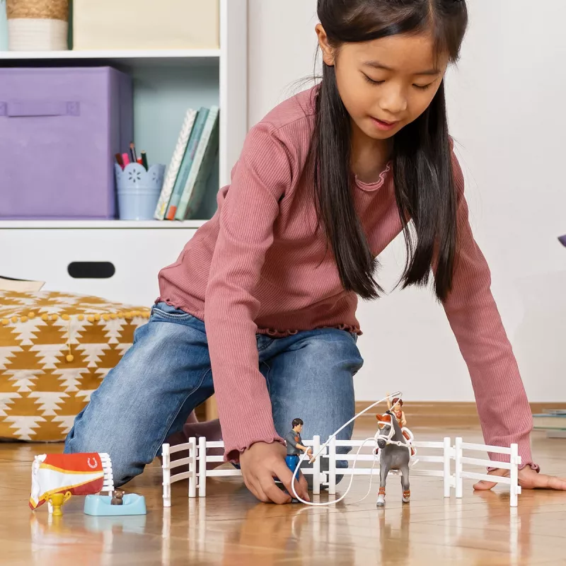 Toy set Schleich HORSE CLUB Mias Voltigier-Reitset