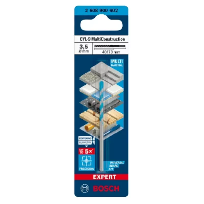 MultiConstruction-Bohrer Bosch EXPERT CYL-92608900602, 3,5 mm Durchmesser, 40 mm Länge