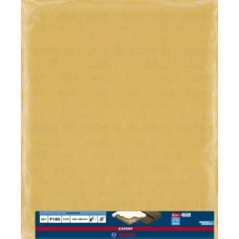 Bosch EXPERT C470 Handschleifpapier 2 608 900 963, 280 x 230 mm, Körnung 180, 50 Stk.