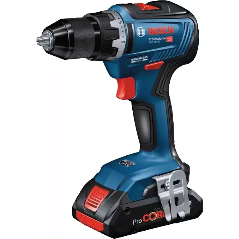 Bosch GSR 18V-55 1800 U/min 1 kg Schwarz, Blau