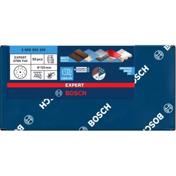 Schleifscheiben-Set Bosch EXP O780 150 mm, 55 Stück