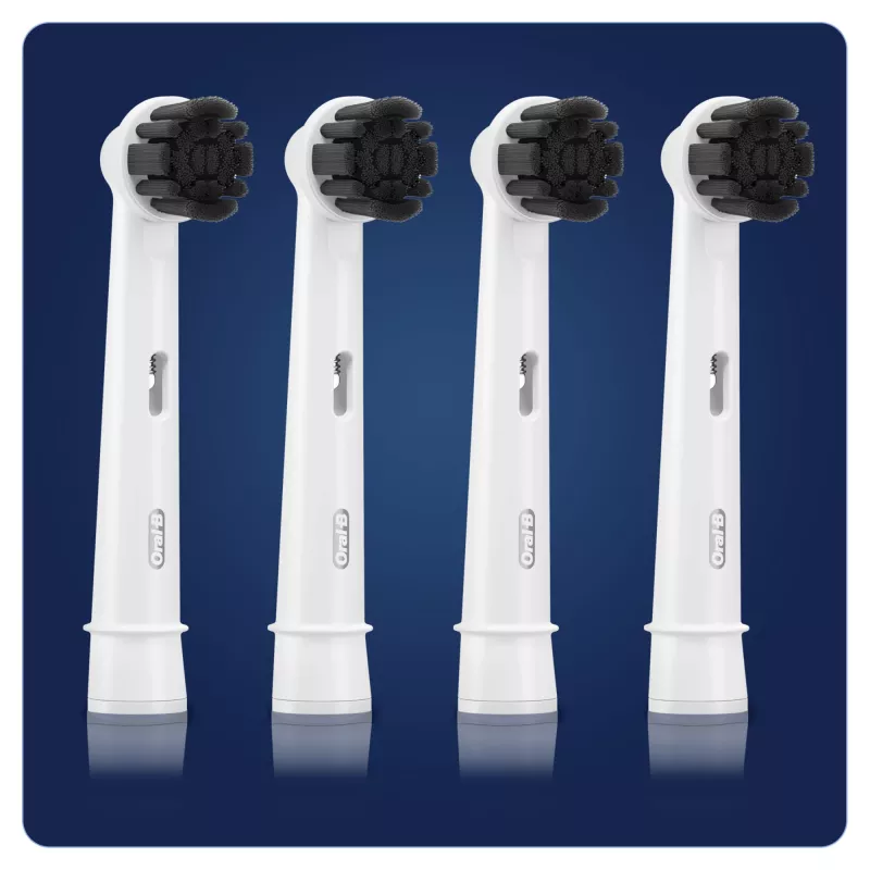 Oral-B Pure Clean Ersatz-Aufsteckbürsten, 4 Stück, Weiß (350053)
