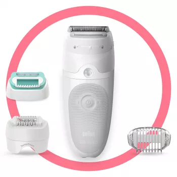 Braun Silk-épil 5 81770430 Epilierer 28 Pinzetten Weiß