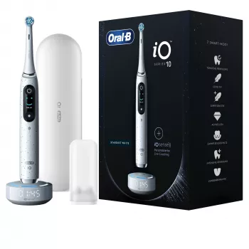 Oral-B iO Series 10 Zahnbürste für Erwachsene rotierend-oszillierend Weiß