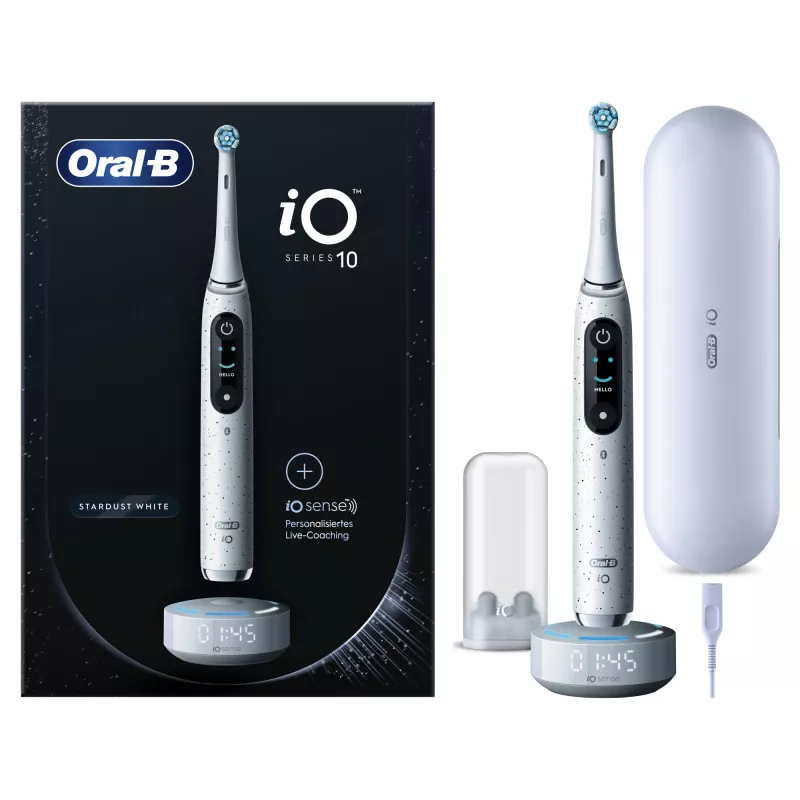 Oral-B iO Series 10 Zahnbürste für Erwachsene rotierend-oszillierend Weiß