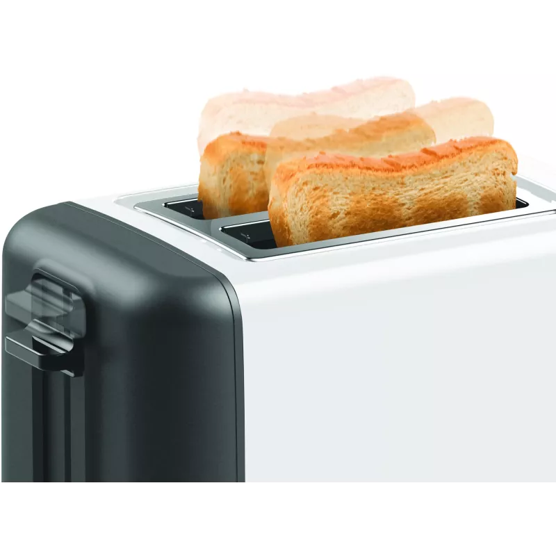Bosch TAT3P421DE Toaster 2 Scheiben 970 W Schwarz, Weiß