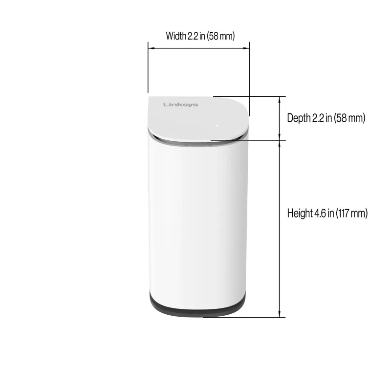 Linksys Velop Micro 6 Mesh System – Dual-Band WiFi 6 AX3000 (2er-Pack)
