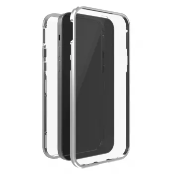 Hama 360° Glas-Handytasche 15,5 cm (6,1 Zoll) Hülle Silber, Transparent