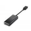 HP USB-C-auf-VGA-Adapter, Schwarz, China, Windows 10, Windows 11, ChromeOS, Business, 0 - 40 °C