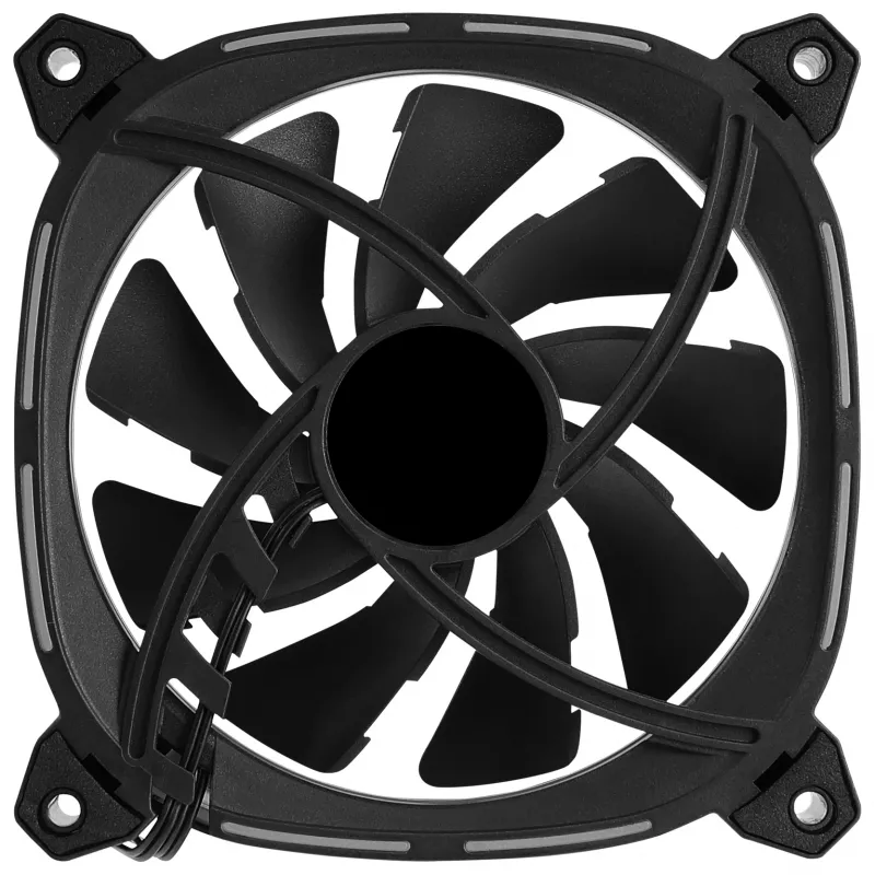 Aerocool ASTRO12 PC-Lüfter 12cm LED RGB Antivibration 6 Pins Schwarz