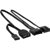Aerocool ASTRO12 PC-Lüfter 12cm LED RGB Antivibration 6 Pins Schwarz