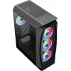Aerocool Aero One Duo ATX PC-Gehäuse 4x ARGB-Lüfter 12 cm + Frontgitter