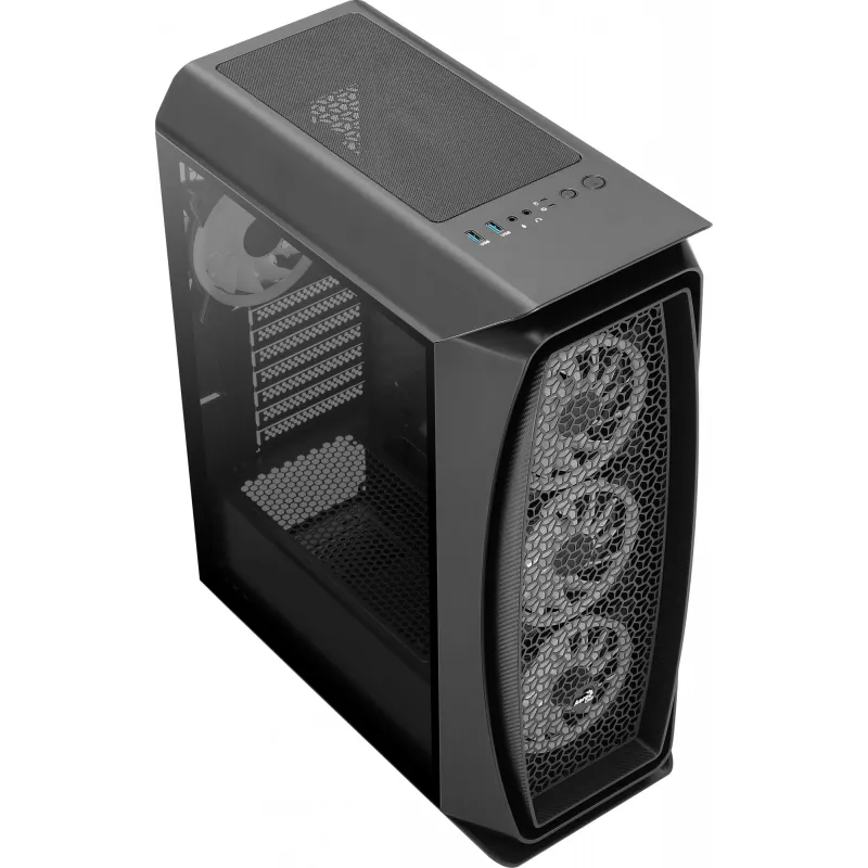 Aerocool Aero One Duo ATX PC-Gehäuse 4x ARGB-Lüfter 12 cm + Frontgitter