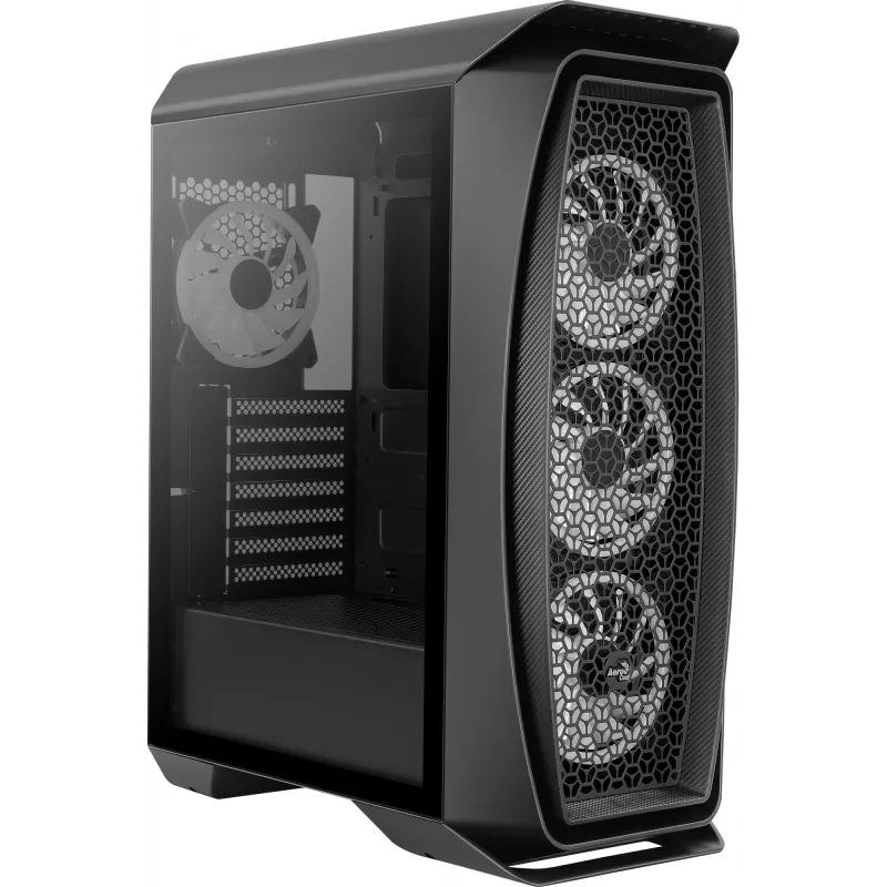 Aerocool Aero One Duo ATX PC-Gehäuse 4x ARGB-Lüfter 12 cm + Frontgitter