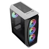 Aerocool AEROONEDUOWHV1 Gaming ATX-Gehäuse 4xARGB-Lüfter Weiß