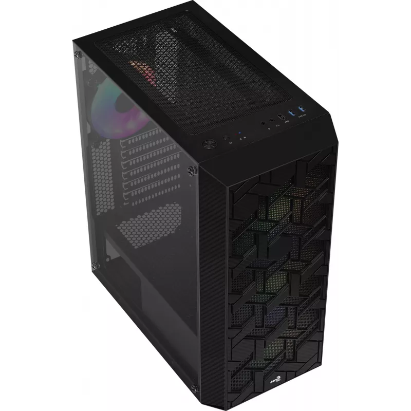 Aerocool Hive FRGB Midi Tower Schwarz