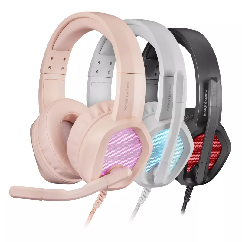Mars Gaming MH320 Headset Kabelgebunden Kopfband USB Typ-A Pink