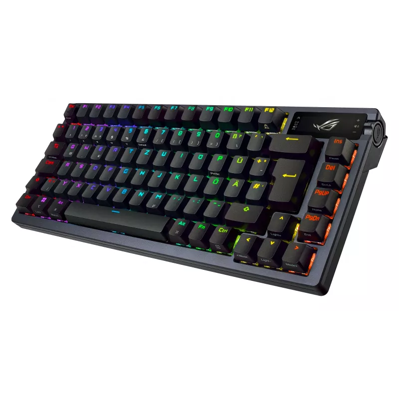 ASUS ROG AZOTH Tastatur Gaming USB RF Wireless Bluetooth Schwarz 75% (Nordic kbd)