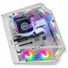 Mars Gaming MC51W Weiß PC-Gaming-ATX-Gehäuse mit doppeltem Hartglas, 5x RGB 12cm Lüfter