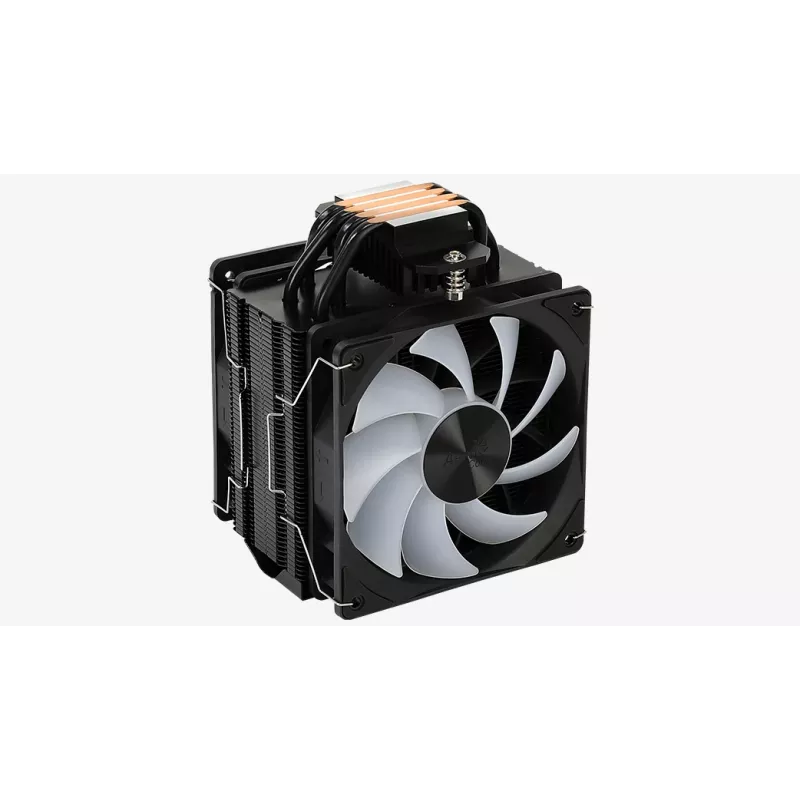 Aerocool Rime 4 Dual Prozessor-Luftkühler 12 cm Schwarz 1 Stück