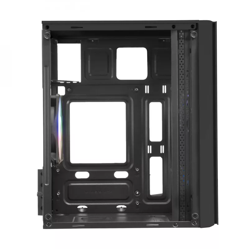 Mars Gaming MC300 Micro ATX Tempered Glass PC Case 3xFRGB Fan Schwarz