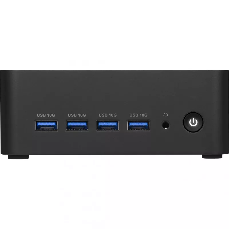 MSI Cubi Z AI 8M-006BEU Mini-PC Barebone, AMD Ryzen 7 8845HS, ohne RAM, ohne Speicher, ohne Betriebssystem, Wi-Fi 6E, Schwarz