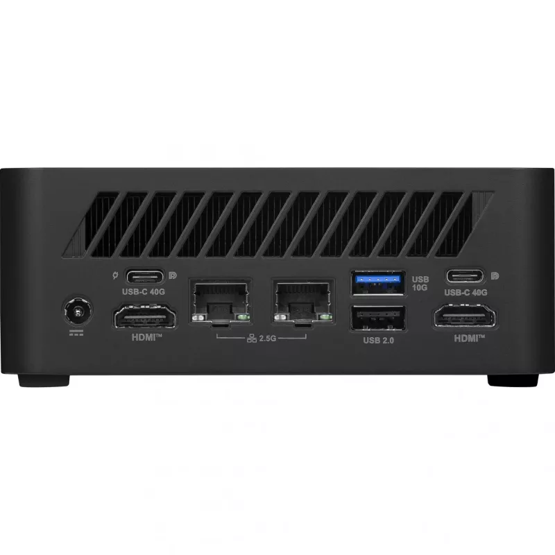 MSI Cubi Z AI 8M-006BEU Mini-PC Barebone, AMD Ryzen 7 8845HS, ohne RAM, ohne Speicher, ohne Betriebssystem, Wi-Fi 6E, Schwarz