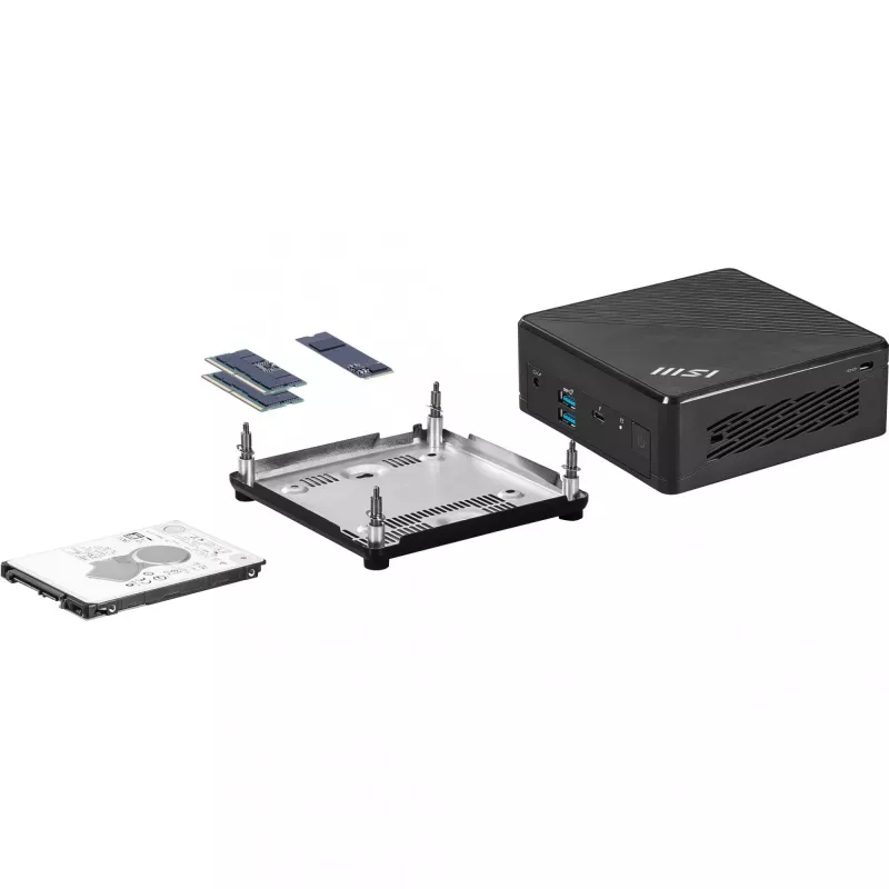 MSI Cubi 5 1M-496EU Intel Core 5 120U 16 GB DDR5-SDRAM 512 GB SSD Windows 11 Pro Mini-PC Schwarz