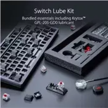 ASUS ROG Azoth Tastatur Gaming USB + RF Wireless + Bluetooth Weiß