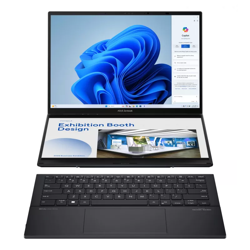 Hybrid 2-in-1 ASUS Zenbook Duo UX8406CA-PZ068X Intel Core Ultra 9 285H 32GB 2TB SSD 3K Touchscreen