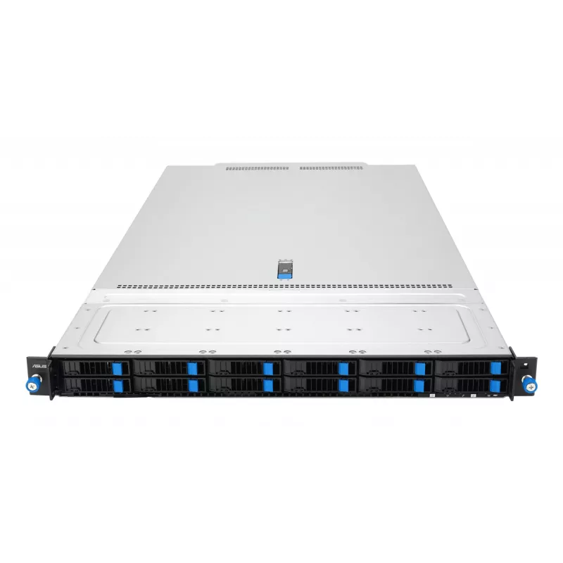 ASUS RS700-E12-RS12U Rack (1U) Schwarz, Stahl