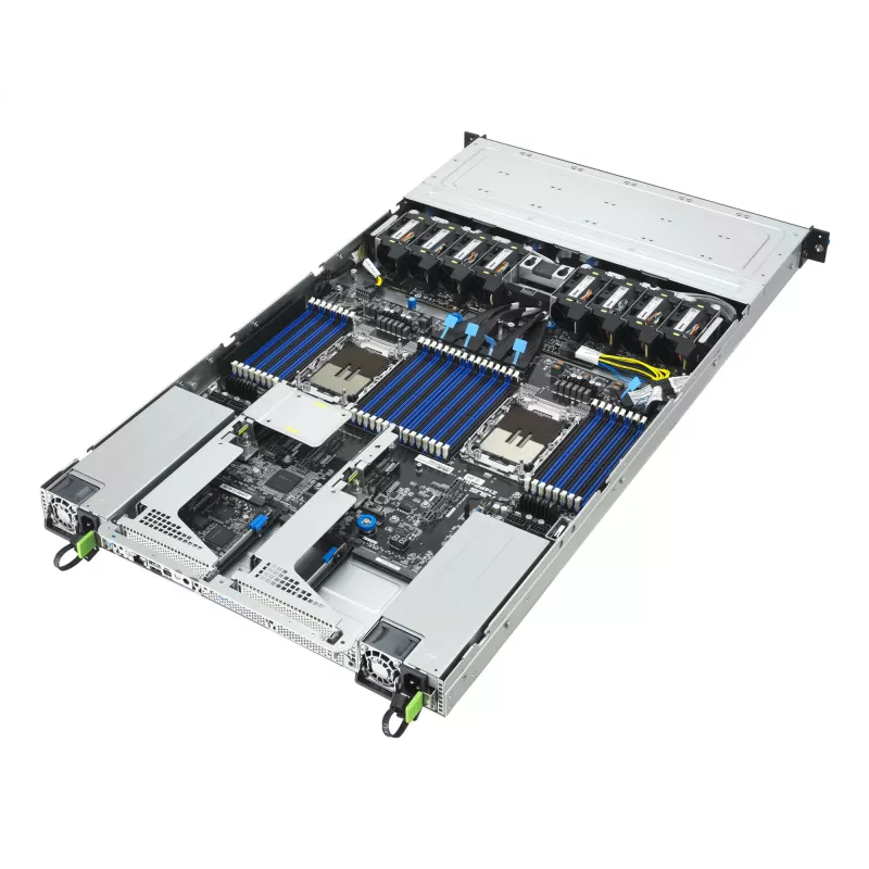 ASUS RS700-E12-RS12U Rack (1U) Schwarz, Stahl